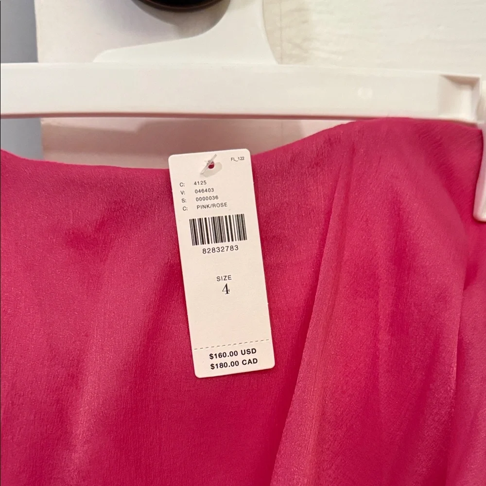Pink Strapless Ruffled Romper - Picture 2 of 3